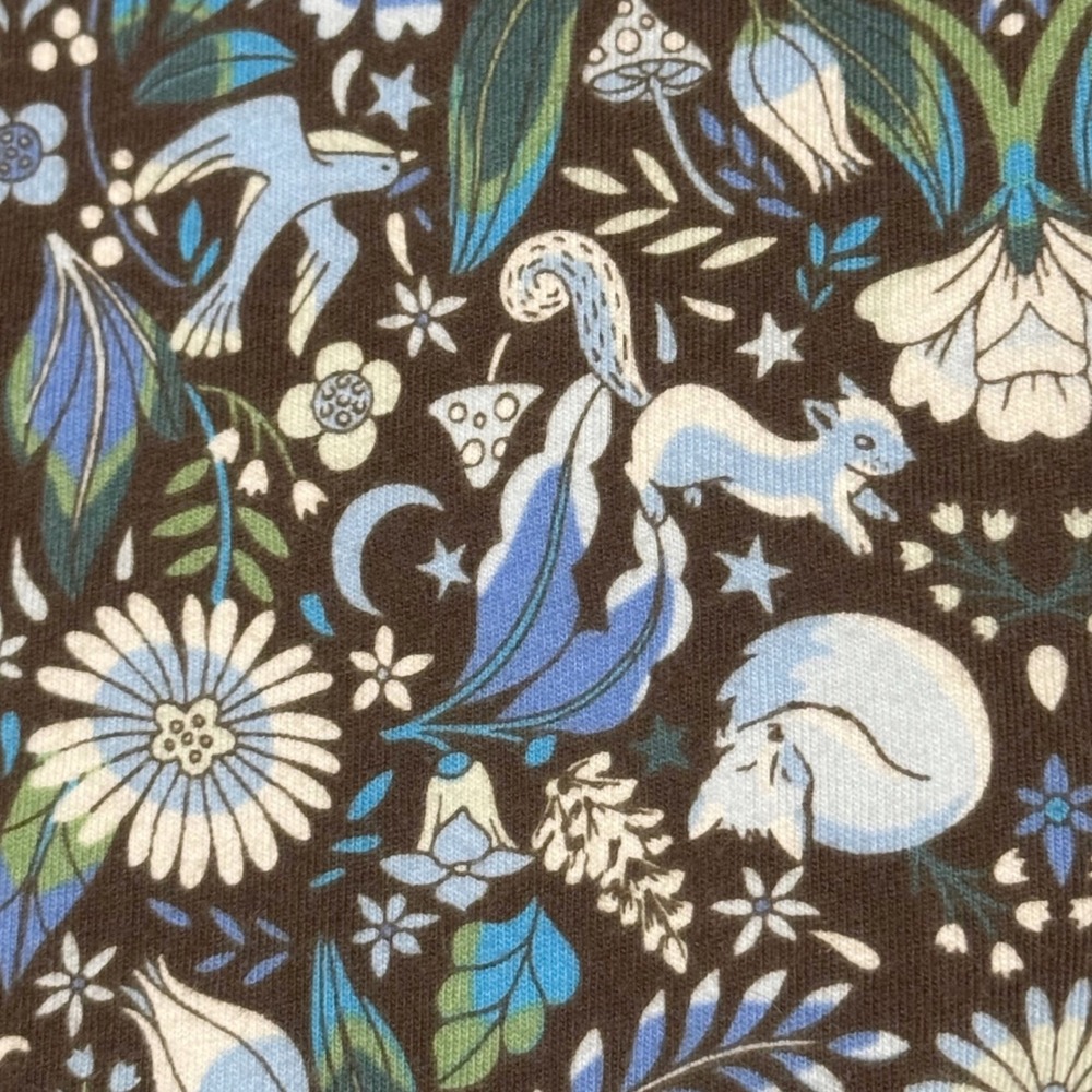 Vera Bradley Blue Floral Woodland Pajama Lounge Pants 100% Cotton Size Medium - Picture 9 of 11